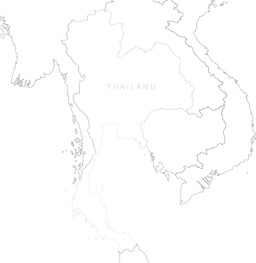 Thailand Outline Map PNG image