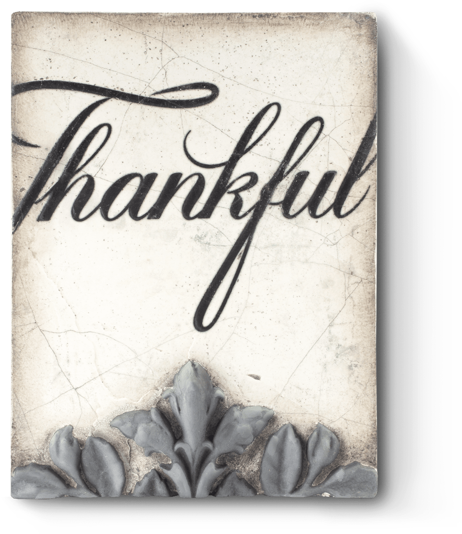 Thankful Embossed Journal Cover PNG image