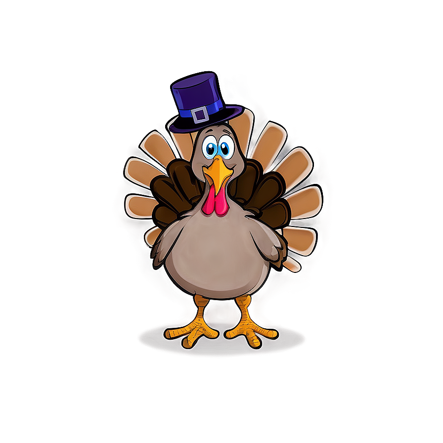 Thanksgiving Feast Cartoon Turkey Png 06262024 PNG image