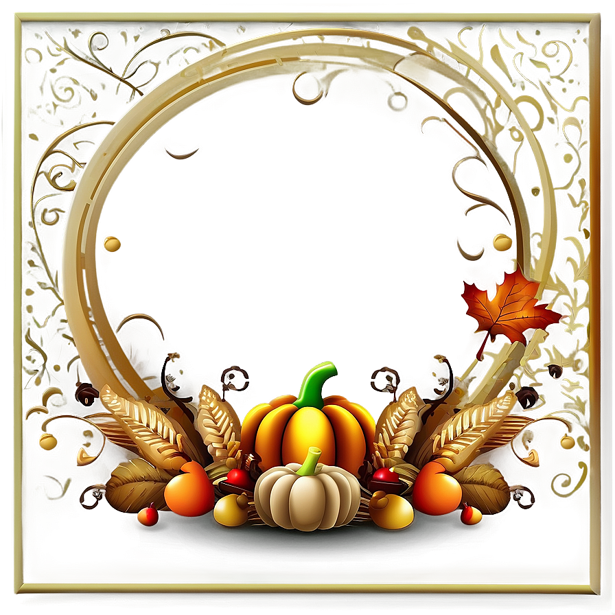 Thanksgiving Quote Border Png Qiw87 PNG image