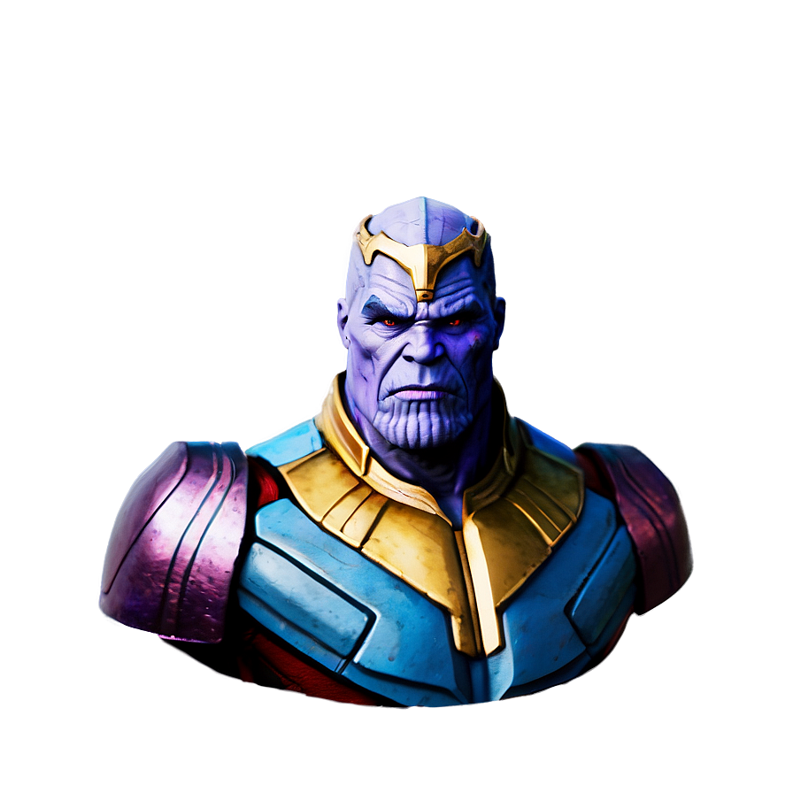 Thanos As A Warrior Png Glo PNG image