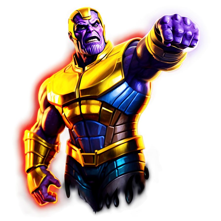 Thanos In Fire Background Png Gfe4 PNG image