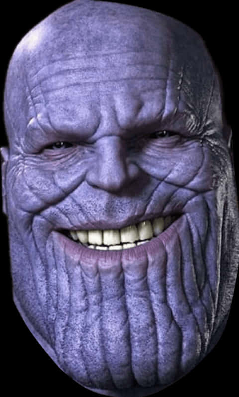 Thanos Smiling Closeup.jpg PNG image