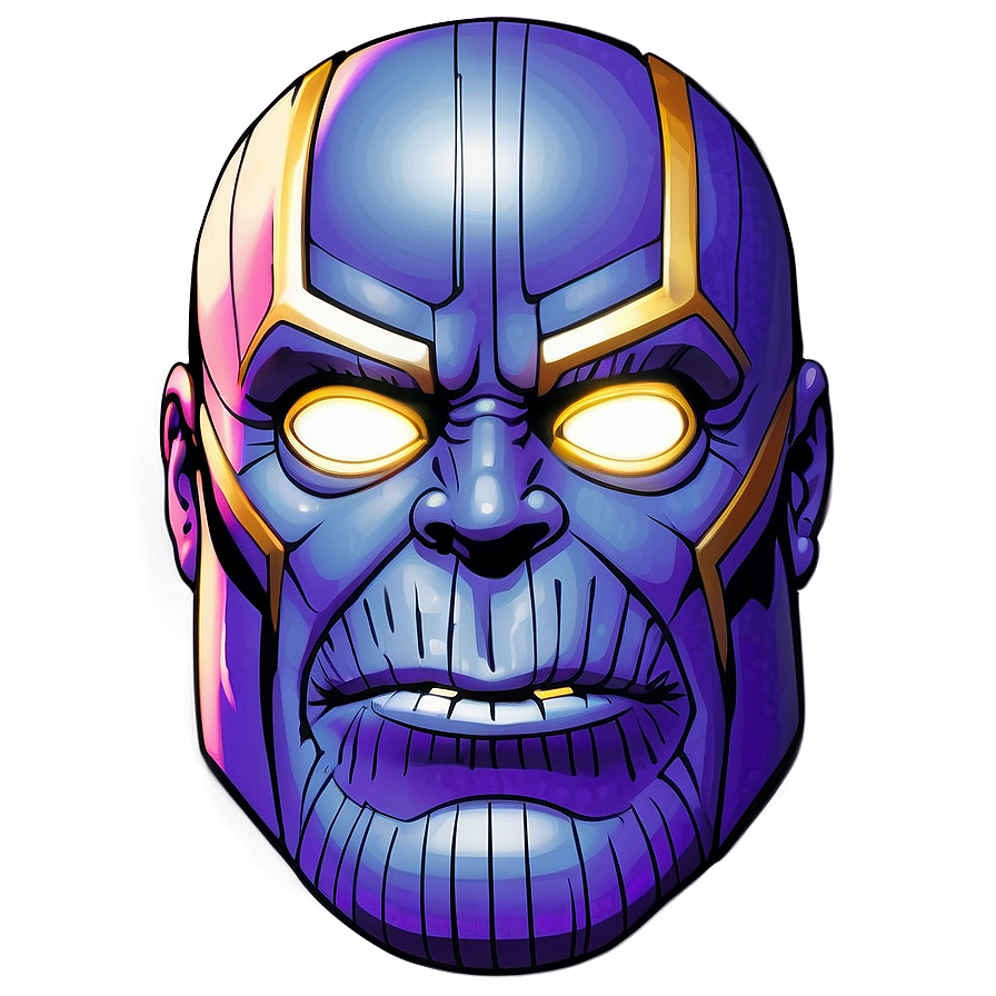 Thanos Smirking Face Png 05212024 PNG image