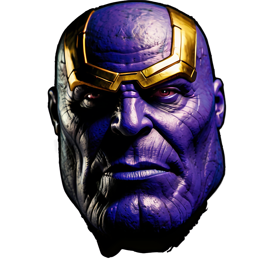 Thanos Smirking Face Png 16 PNG image