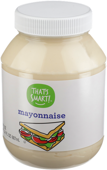 Thats Smart Mayonnaise Jar PNG image