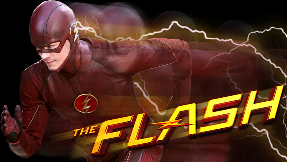 The Flash Speeding Hero PNG image