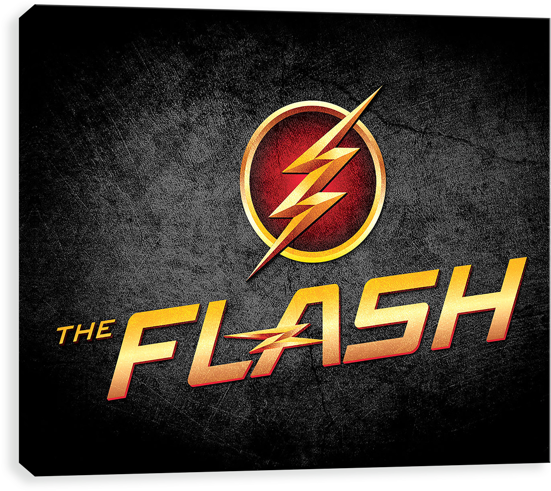 The_ Flash_ Symbol_and_ Title PNG image