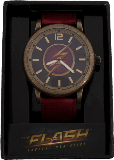 The Flash Themed Wristwatch PNG image