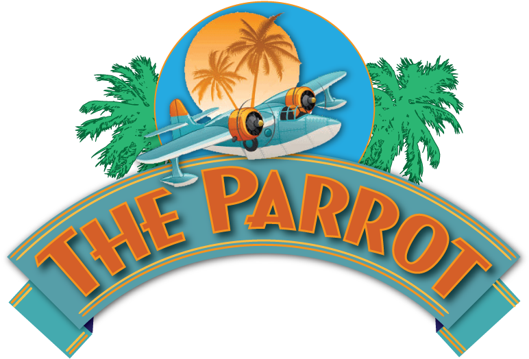 The Parrot Logo Tropical Theme PNG image