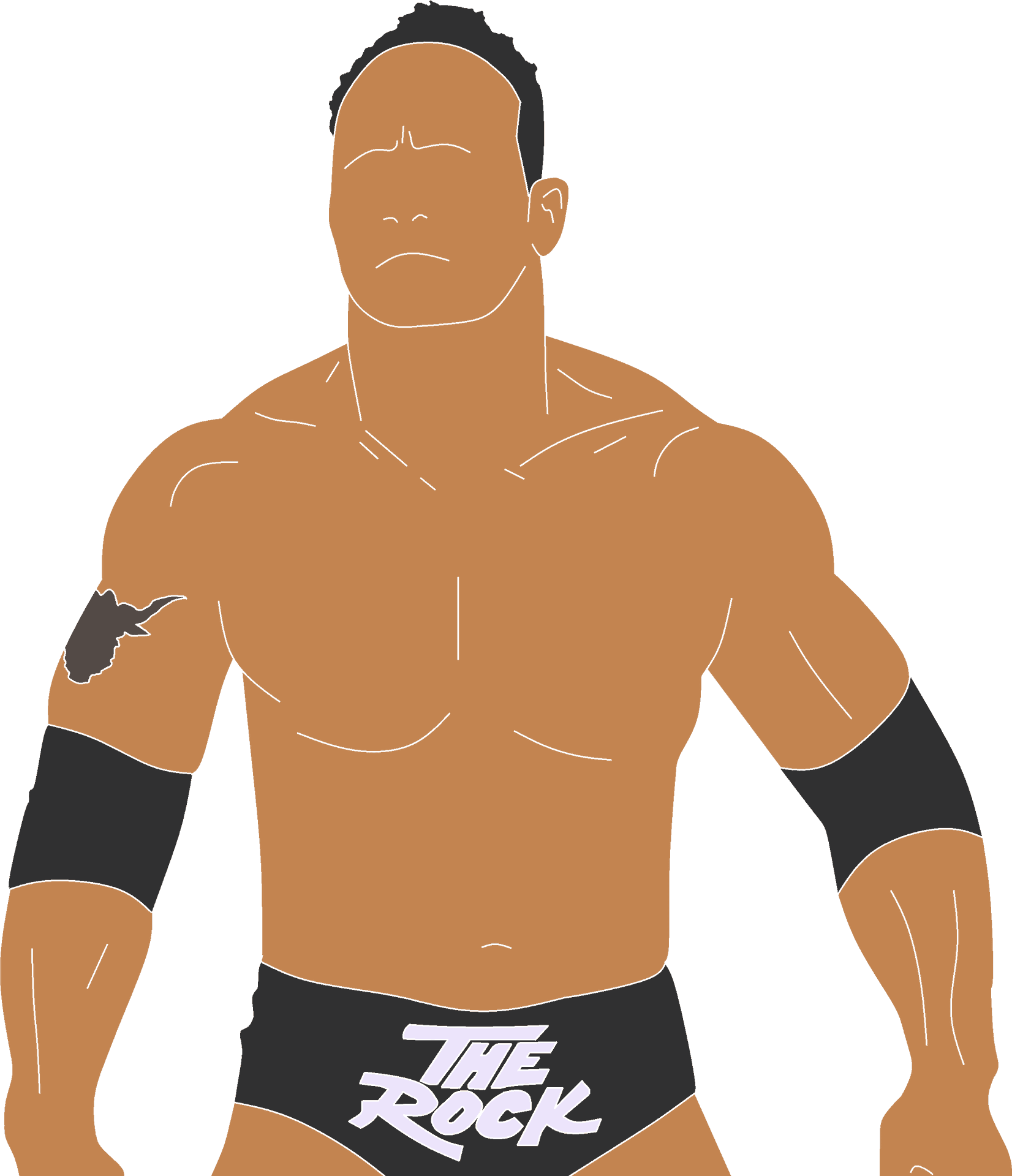 The Rock Illustration PNG image