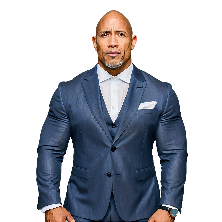 The Rock In Suit Png Fxw85 PNG image