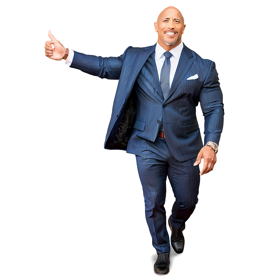 The Rock In Suit Png Kta15 PNG image