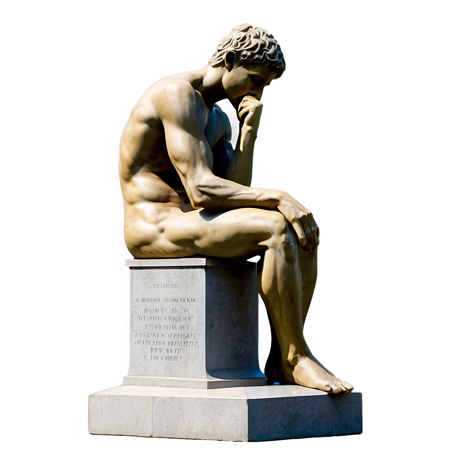 The Thinker In Academic Context Png 06132024 PNG image