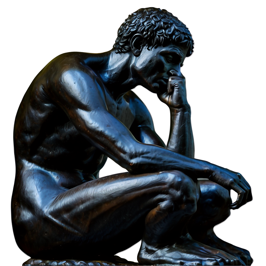 The Thinker In Academic Context Png 10 PNG image