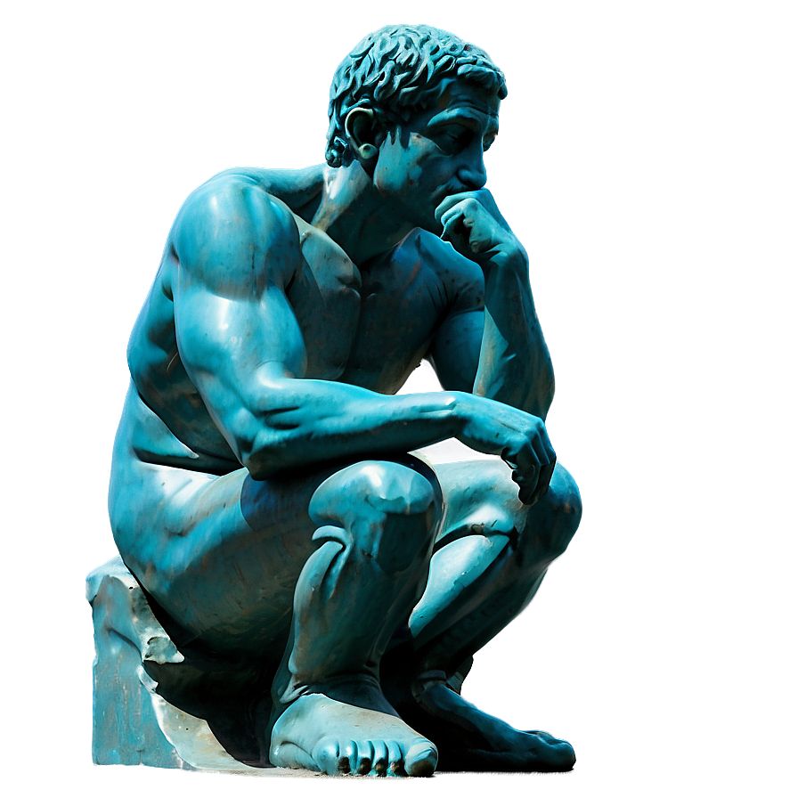 The Thinker In Academic Context Png 52 PNG image