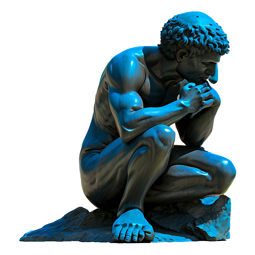 The Thinker Symbol Of Thought Png Sxi19 PNG image