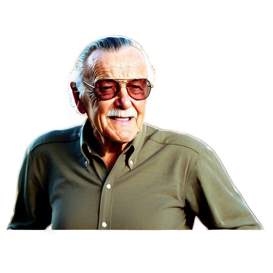 The Visionary Stan Lee Cartoon Png 18 PNG image