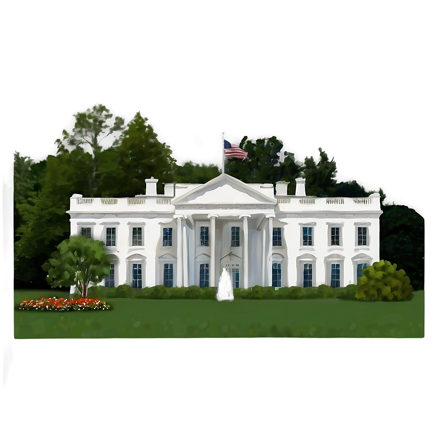 The White House D PNG image