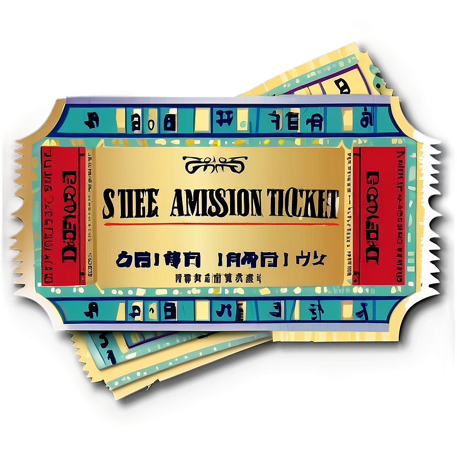 Theater Admission Ticket Png Ppb PNG image