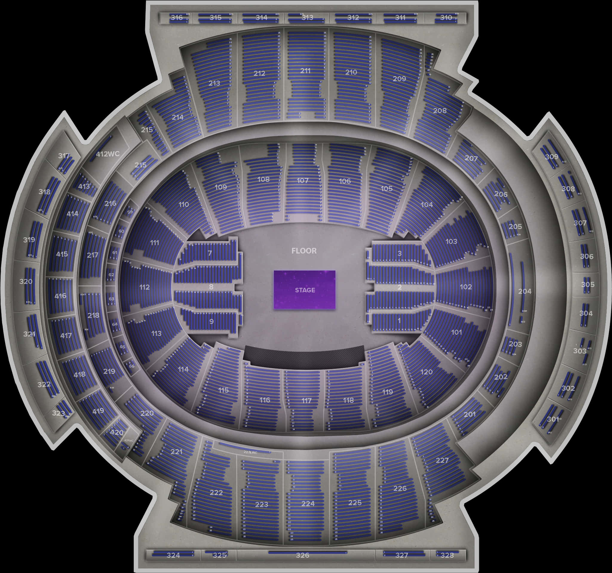 Theater Seating Chart Overview PNG image