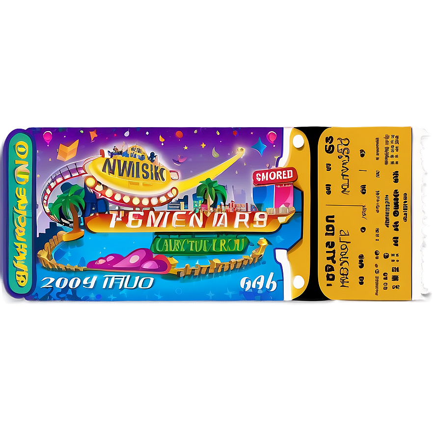 Theme Park Ticket Png Pxr PNG image