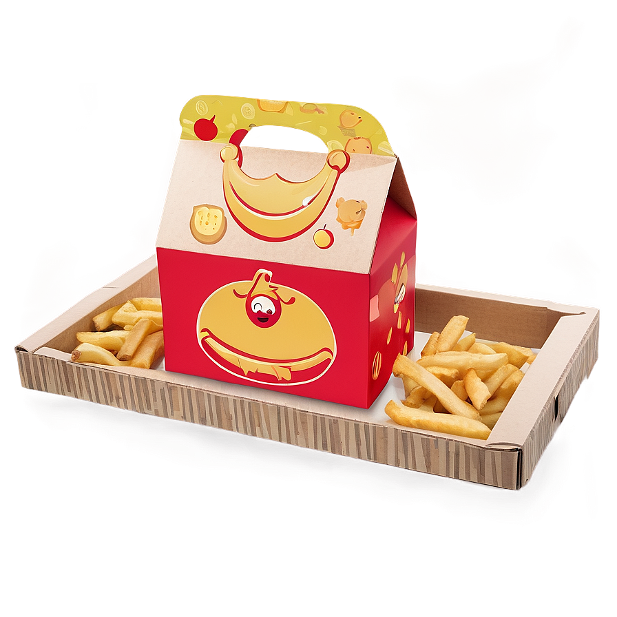 Themed Happy Meal Box Design Png 06212024 PNG image