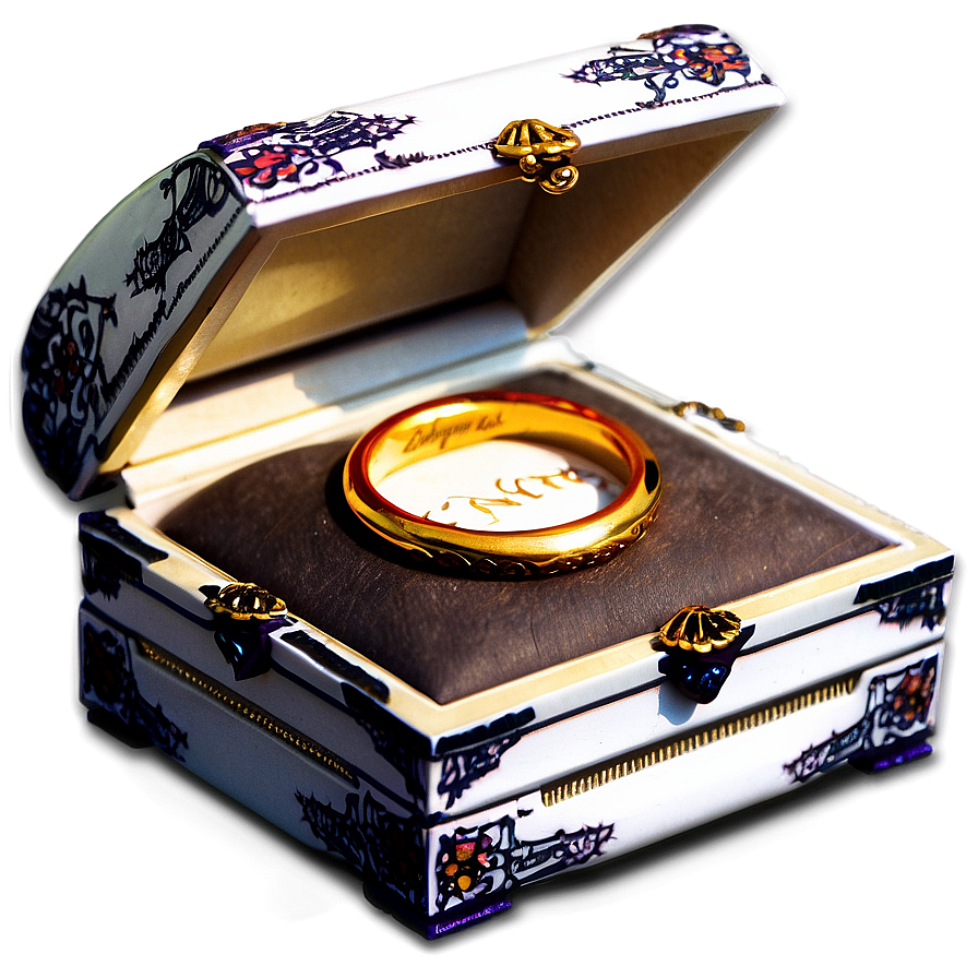 Themed Ring Box Png 06282024 PNG image