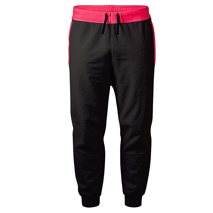 Thick Black Sweatpants Png Jri7 PNG image