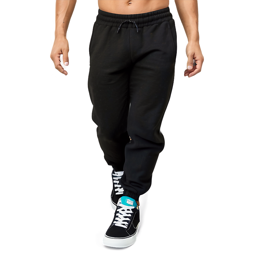 Thick Black Sweatpants Png Ltq PNG image