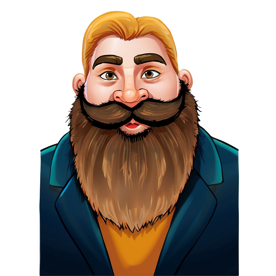 Thick Cartoon Beard Png Dyg PNG image