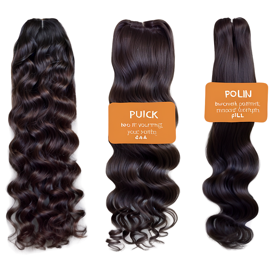 Thick Hair Bundles Png 06122024 PNG image