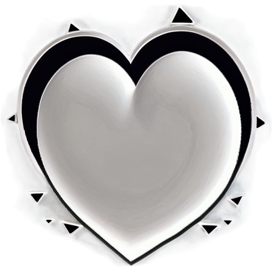 Thick Heart Outline Png 05252024 PNG image