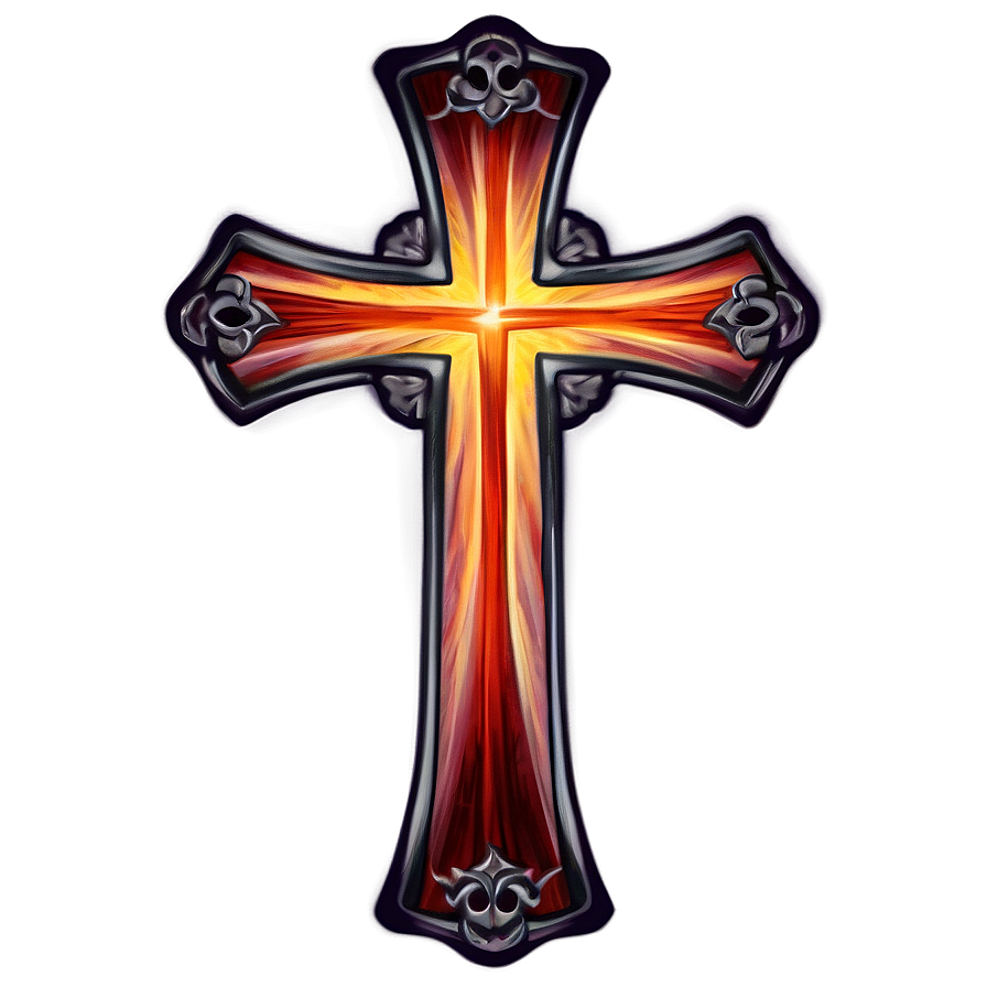 Thin Cross Tattoo Style Png Pvf PNG image