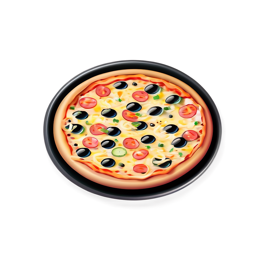 Thin Crust Pizza Vector Png 06262024 PNG image