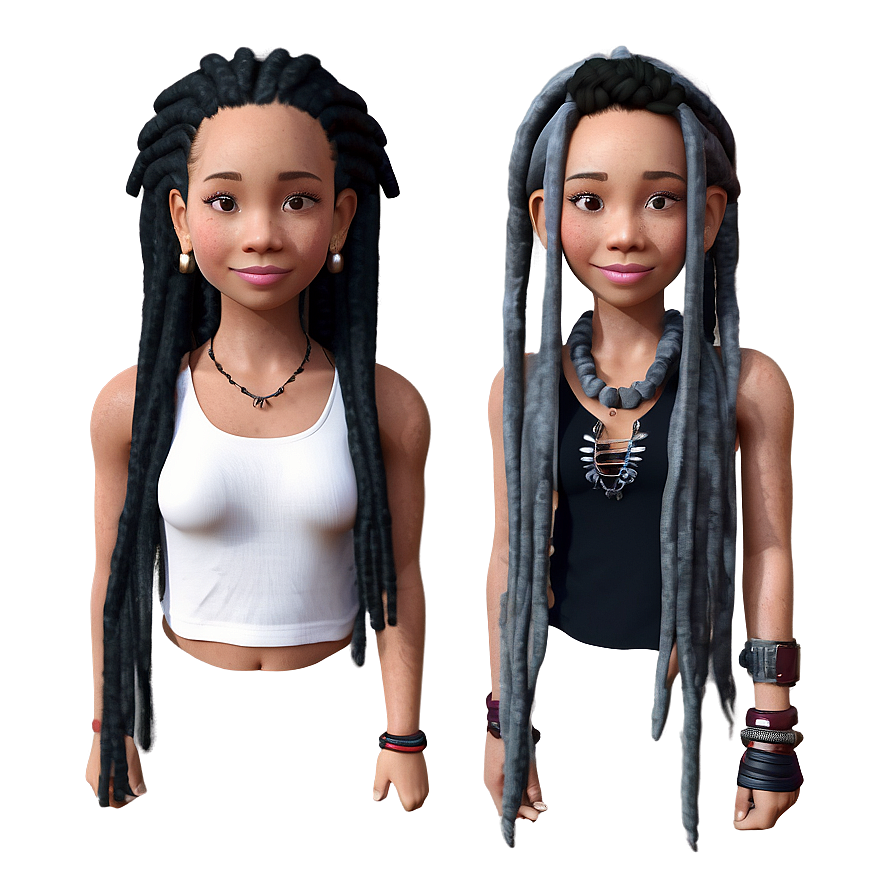 Thin Dreads Collection Png 95 PNG image