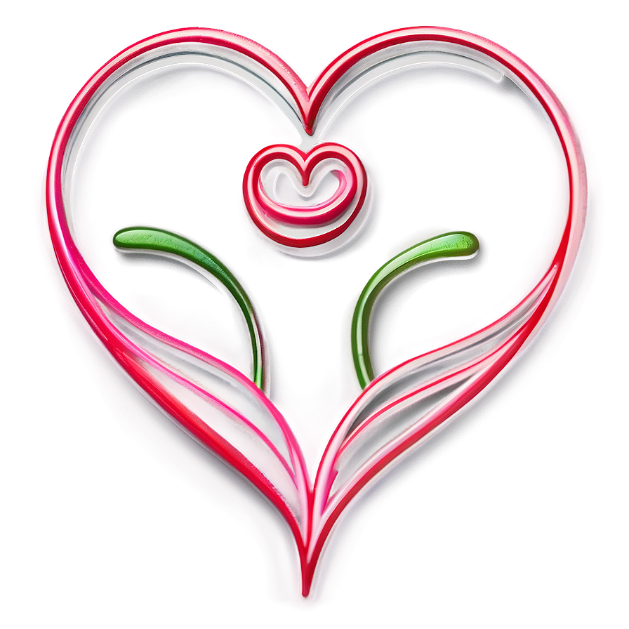 Thin Heart Outline Png 05252024 PNG image