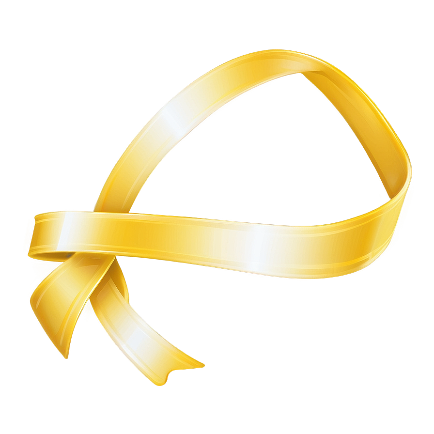 Thin Yellow Ribbon Vector Png 82 PNG image