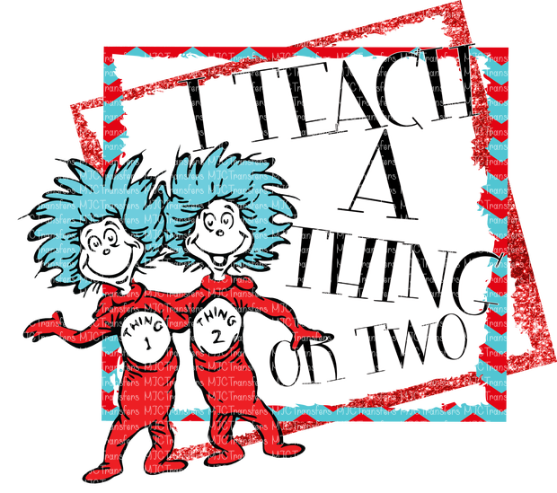 Thing1and Thing2 Graffiti Art PNG image