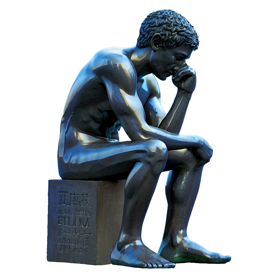 Thinker In Silence Png 56 PNG image