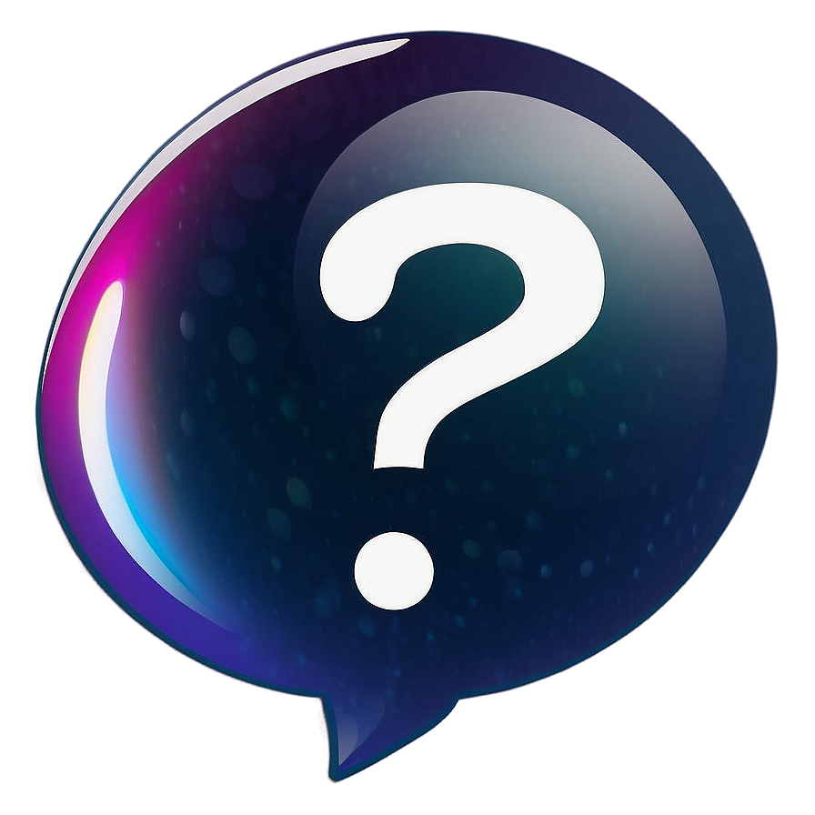 Thinking Bubble With Question Mark Png 71 PNG image