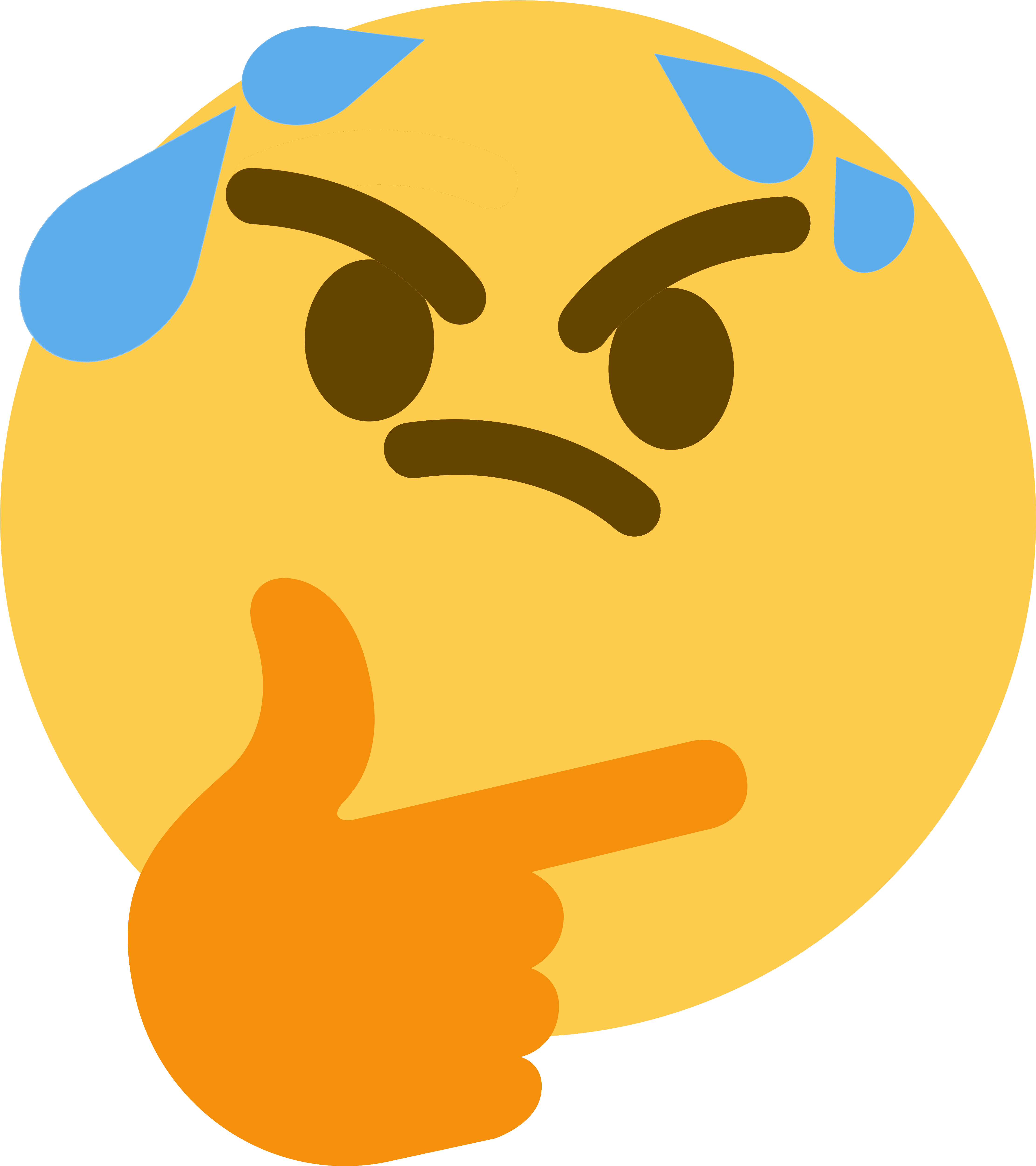 Thinking Face Emojiwith Thumbs Up PNG image