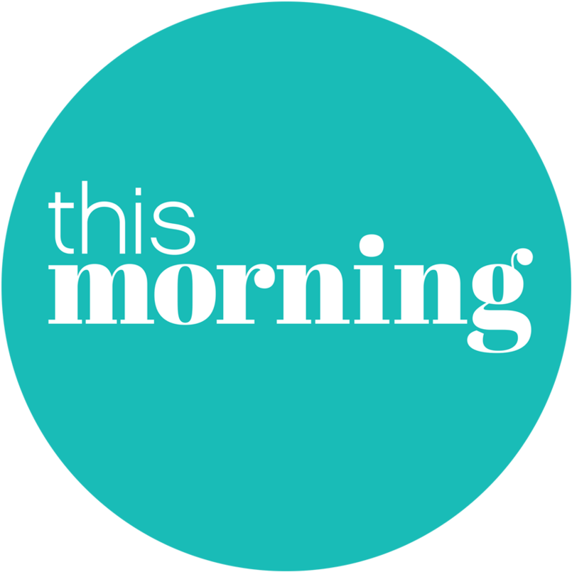 This Morning Logo_ Teal Background PNG image