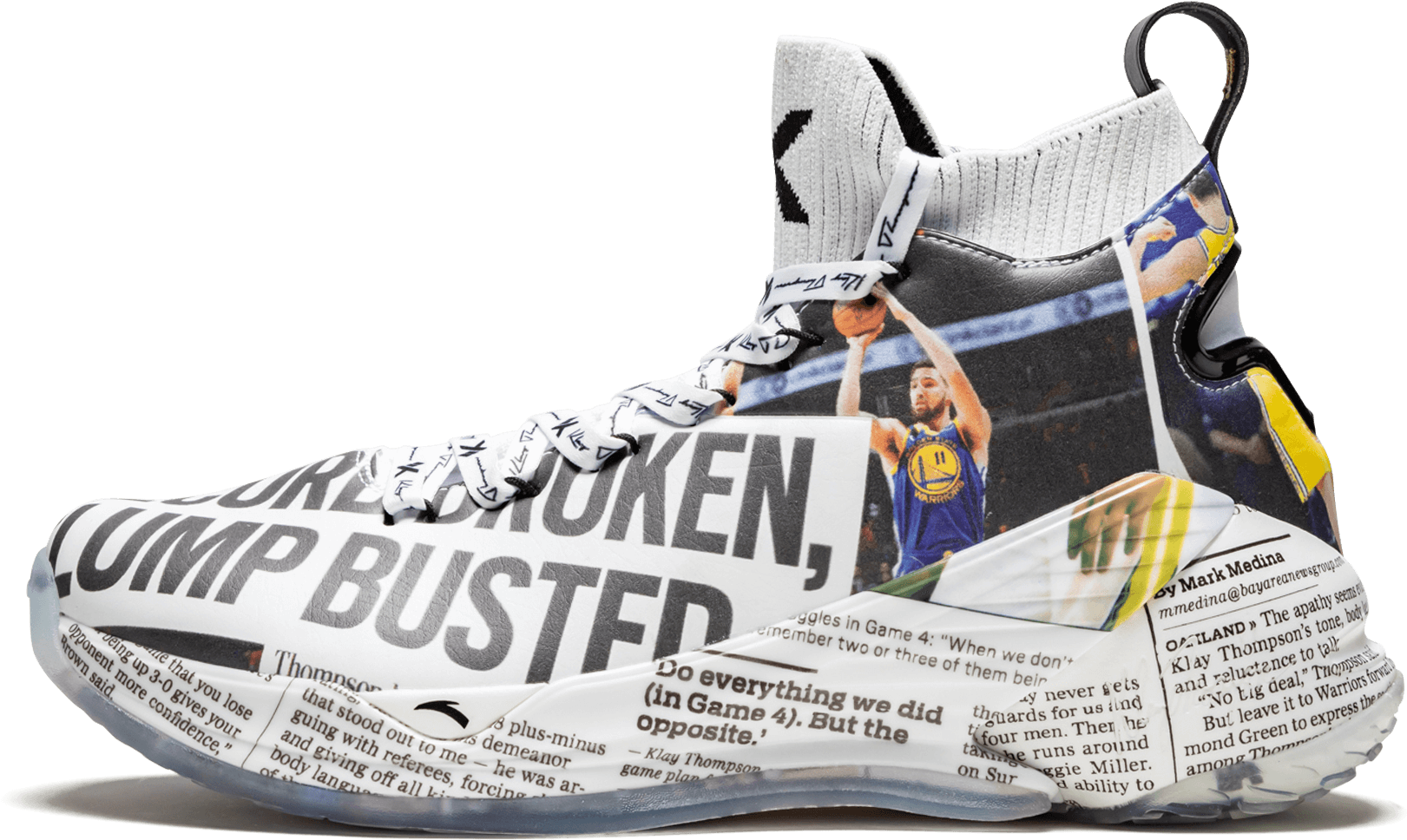 Thompson Inspired Basketball Shoe PNG image