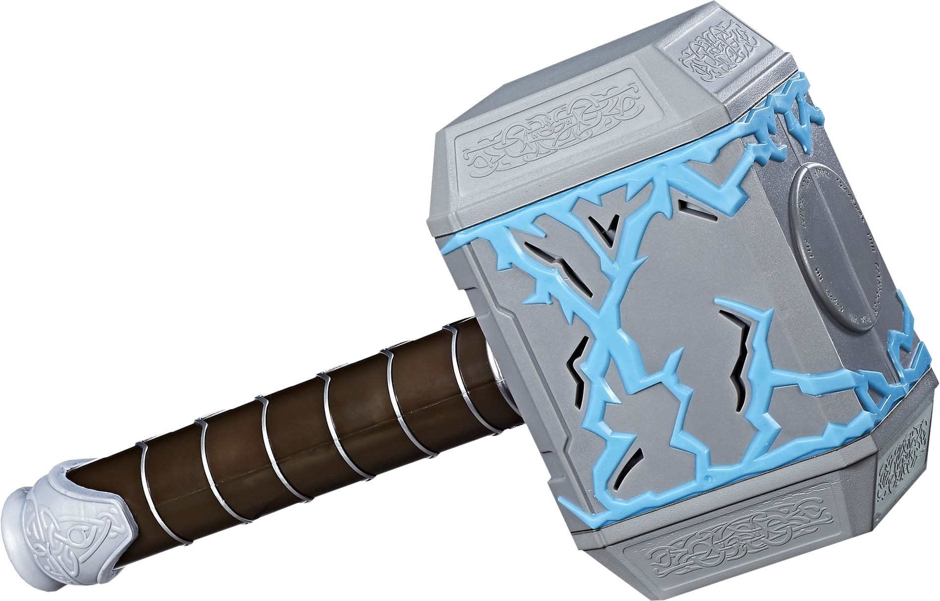Thor Hammer Lightning Design PNG image