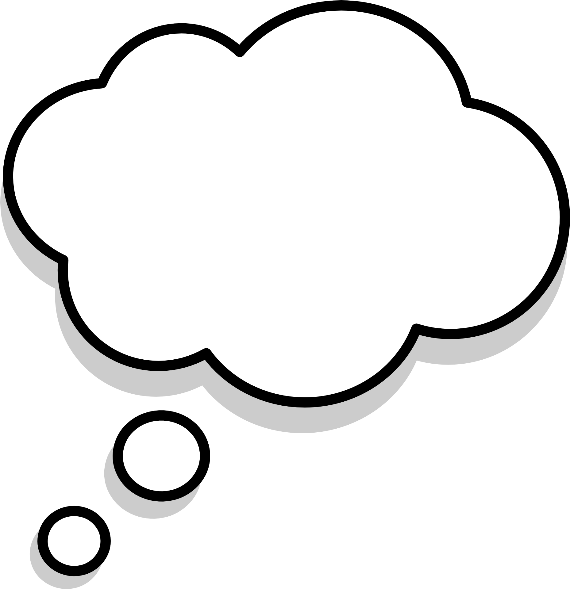 Thought Bubble Icon PNG image