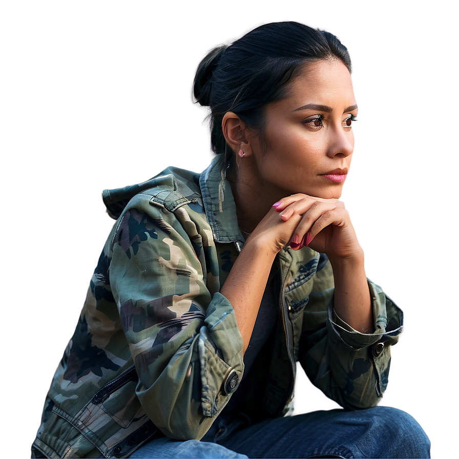 Thoughtful Reflection Moment Png 7 PNG image