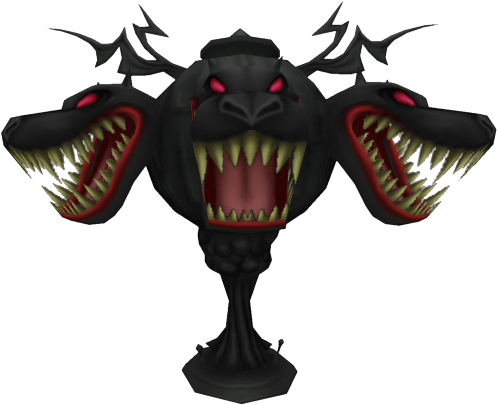 Three Headed Cerberus Statue PNG image