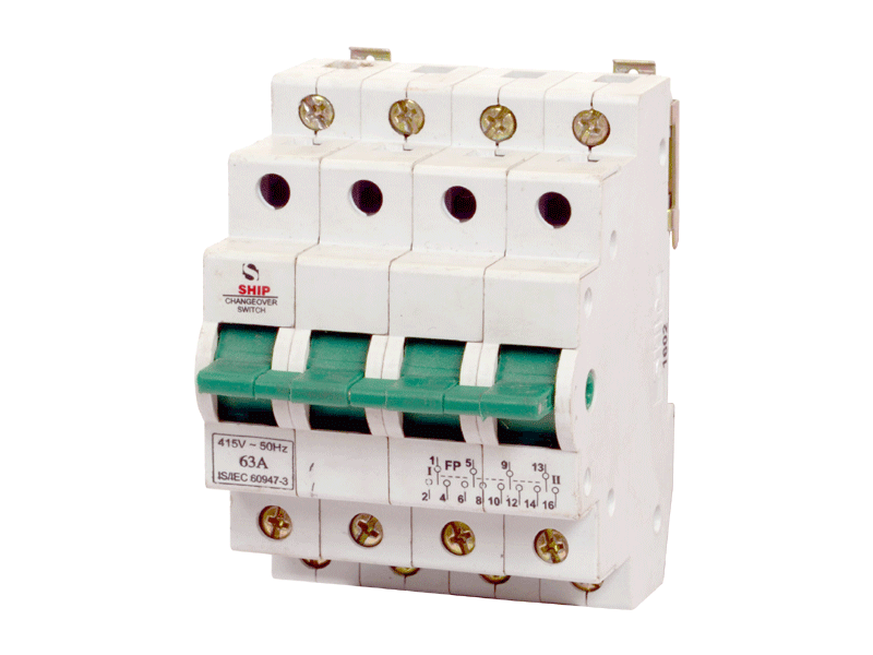 Three Pole Circuit Breaker PNG image