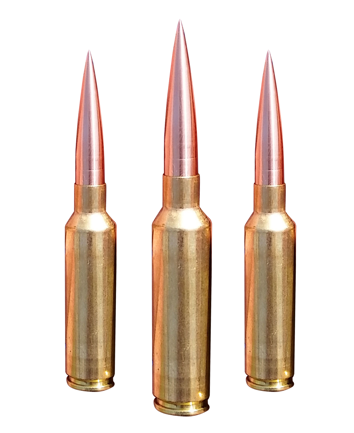 Three Rifle Cartridges PNG image